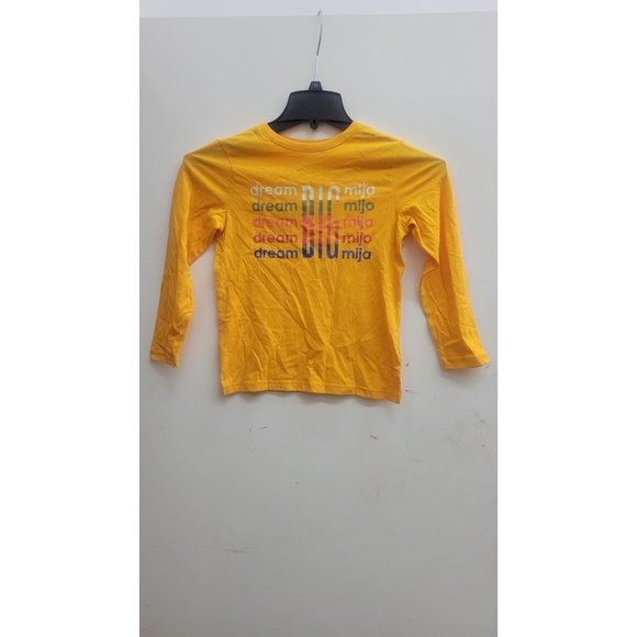 Latino Heritage Month Kids' Dream Big Long Sleeve T-Shirt - Yellow Small - Picture 3 of 7